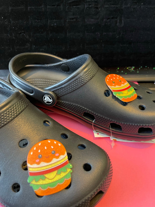 Burger crocs charms